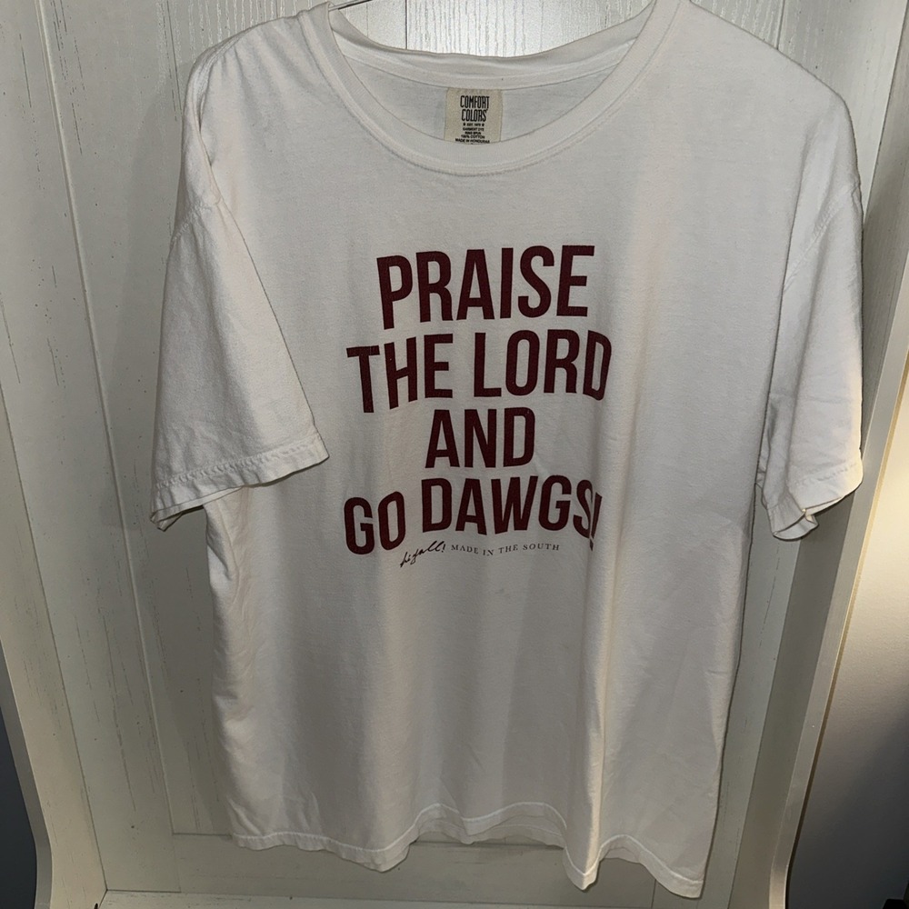 Hi Yall Made In The South T-Shirt Praise the Lord and Go Dawgs Mississippi State